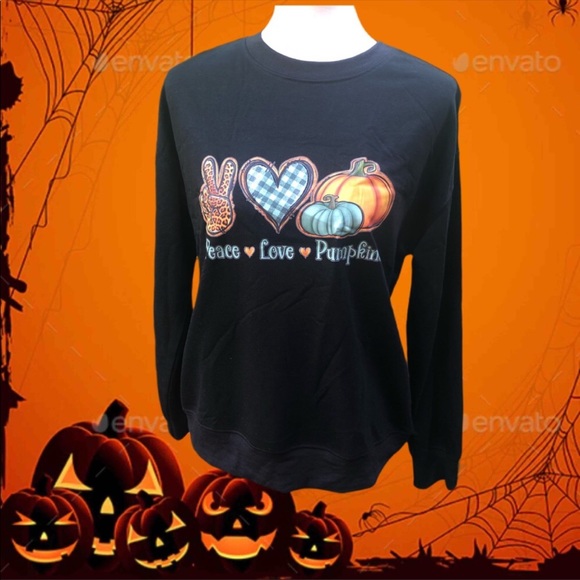 Pumpkin graphic print sweatshirt - Picture 5 of 9